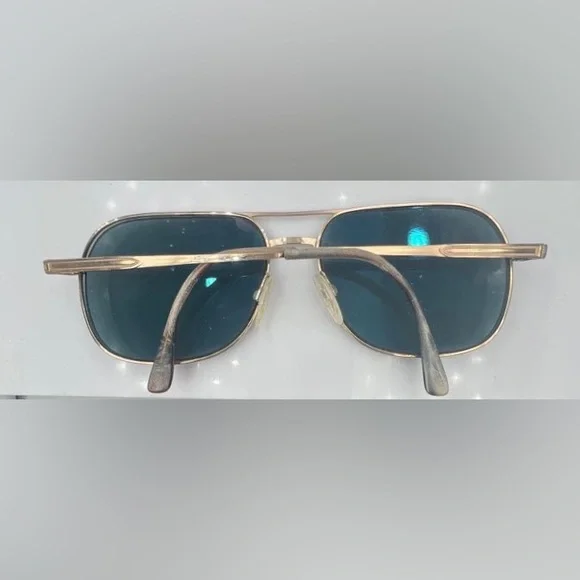 Vintage Safilo 137 Gold Pilot Sunglasses Frames - Picture 5 of 7